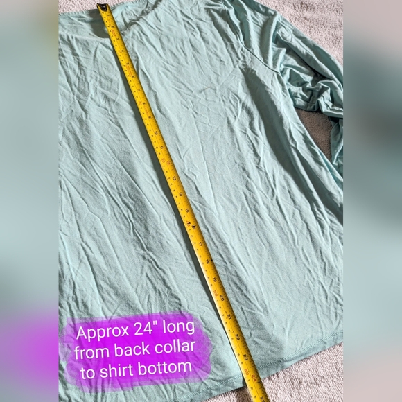 Talbots size XL, EUC mint colour 3/4 length sleeve relaxed fit pullover shirt - Picture 7 of 11